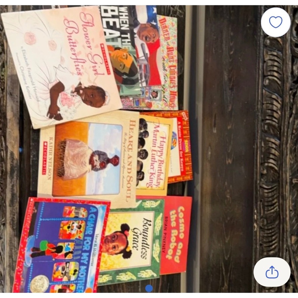 Lot of 8 Childrens Picture Books Scholastic Kadir Nelson Heart and Soul Diverse